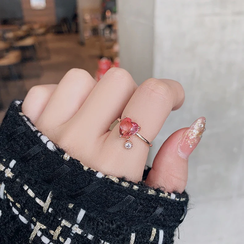 Pink Lover Heart Ring - Image 3