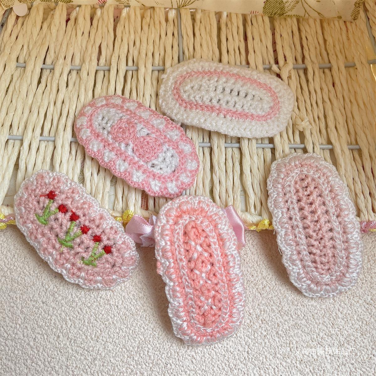 Pink Lullaby Crochet Hair Clip (Pack of 4) - Image 5