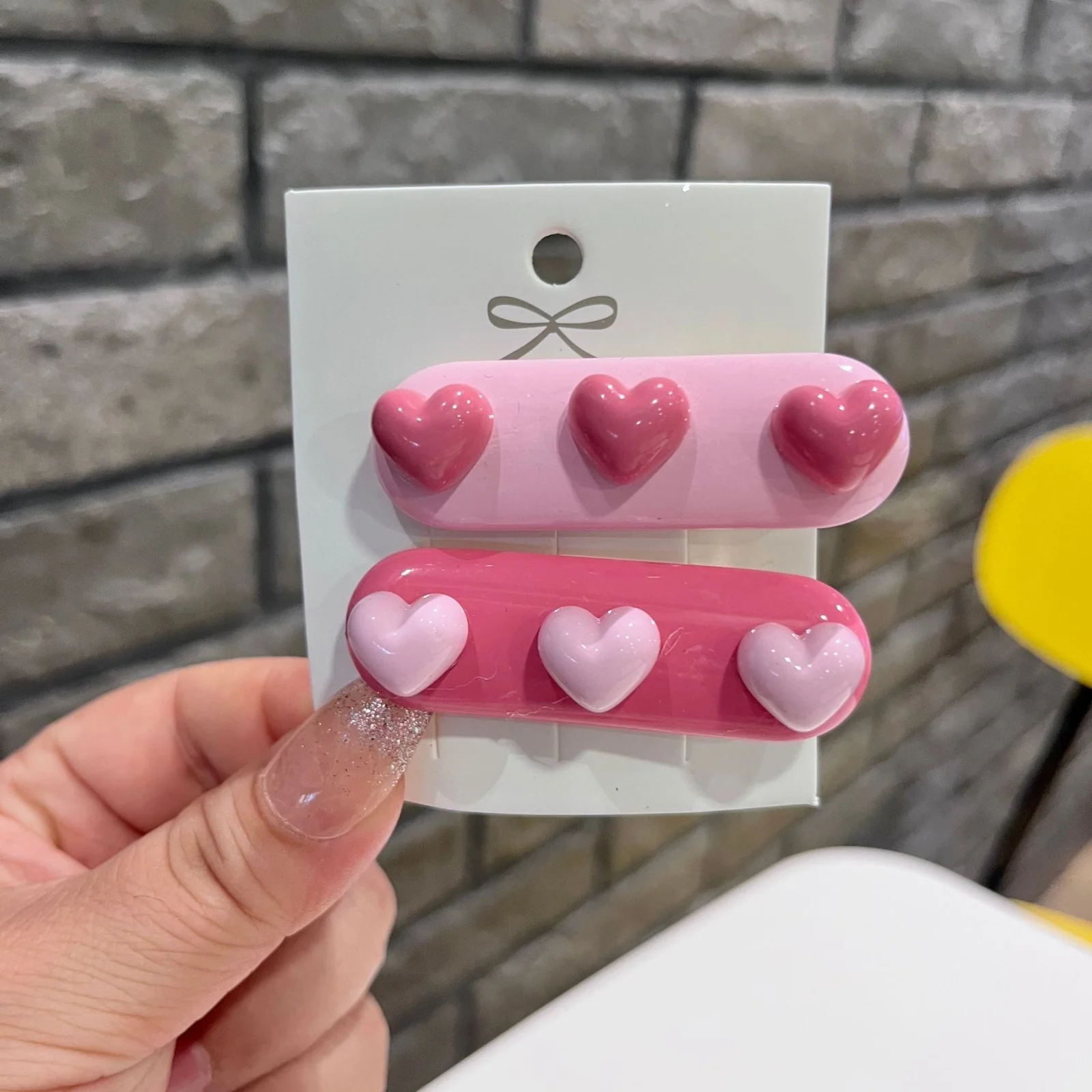 Pink n Hearty Hair clips (Pack of 2) - Image 4