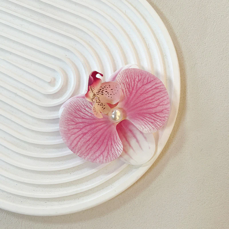 Pink Paradise Orchid Hair Clip - Image 2
