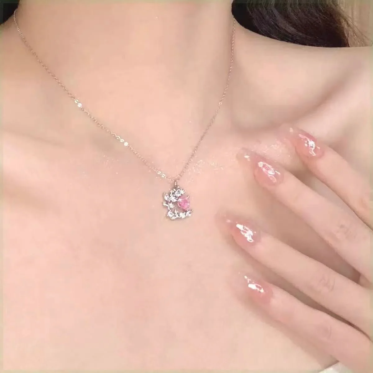 Pink Poetess Pinteresty Necklace - Image 3