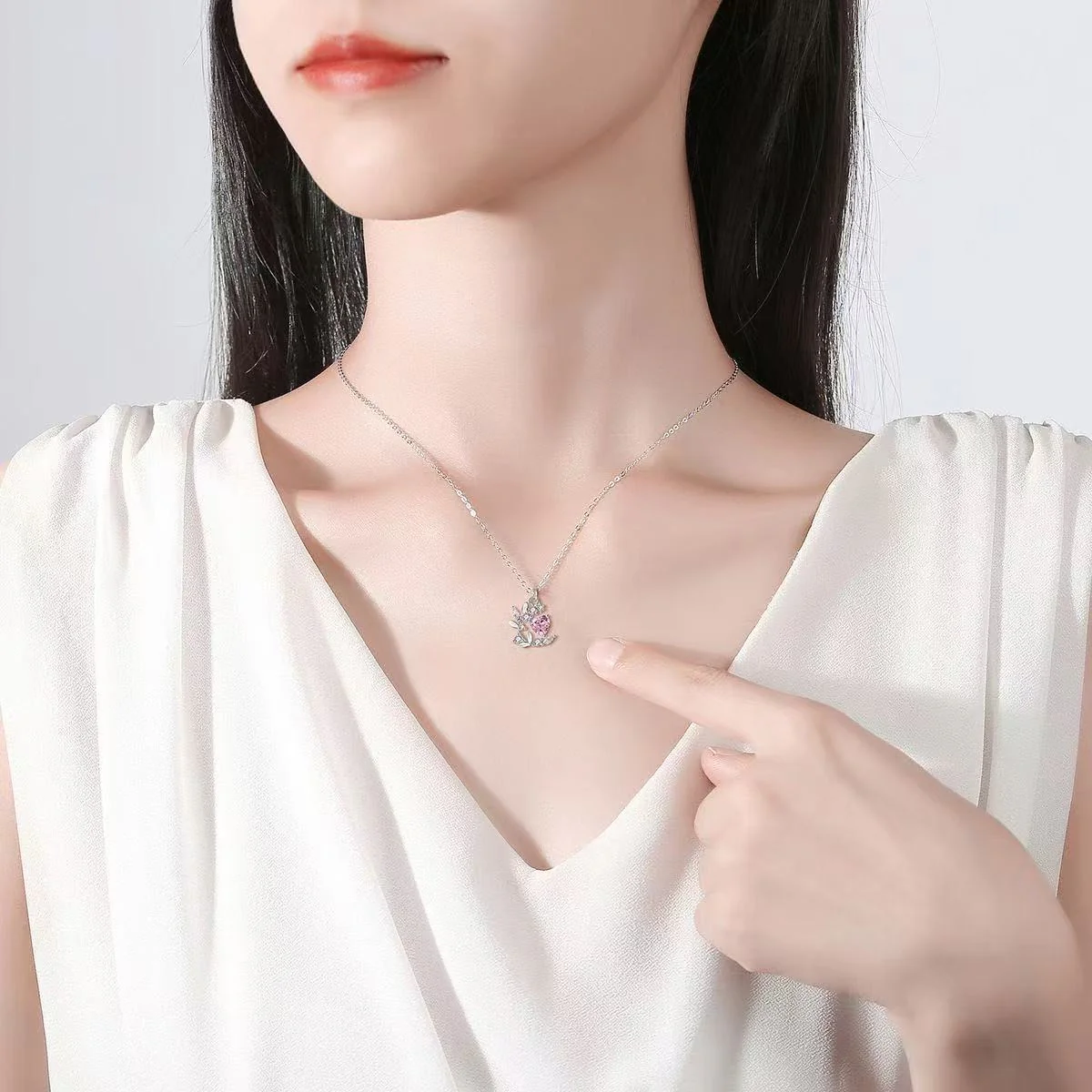 Pink Poetess Pinteresty Necklace - Image 5