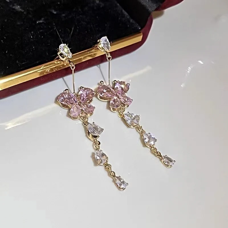Pink Twinklefly Earrings
