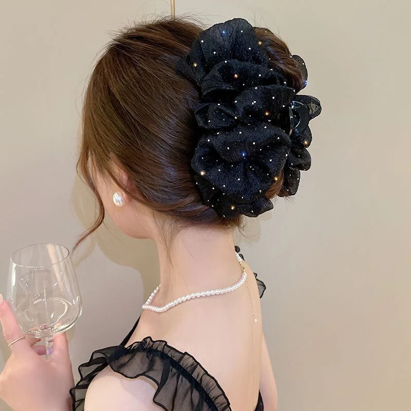 Plushy Draped Hair Claw