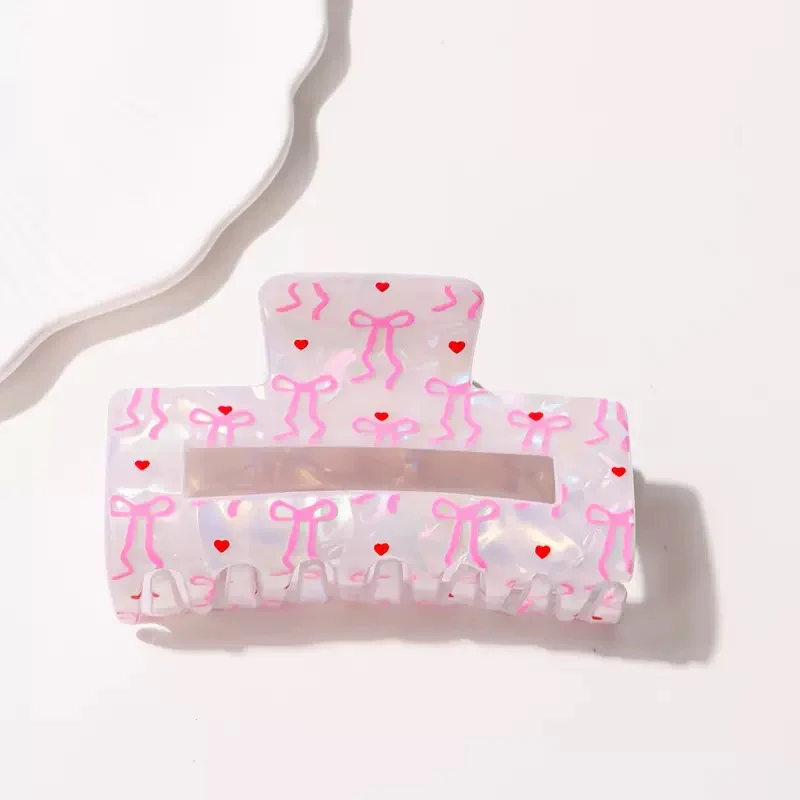 Pookie Pinky Bow Claw Clip - Image 2