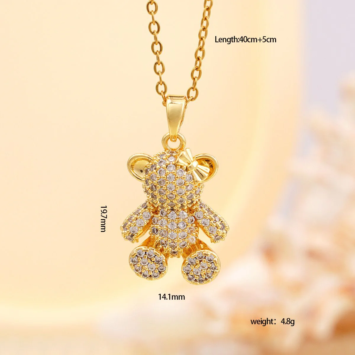 Pookie Teddy Necklace