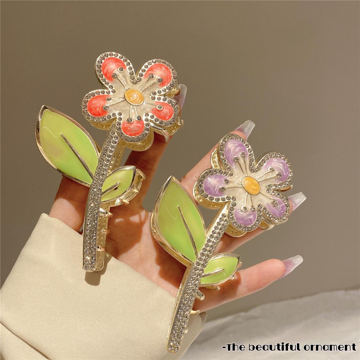 Premium Floral Hair Claws - Image 7