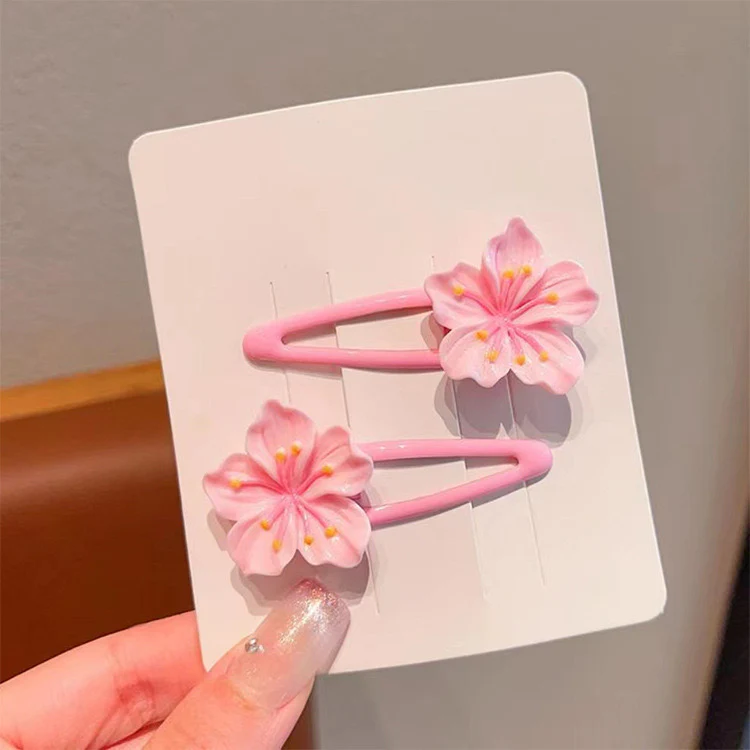Pretty in Pink Hair Clips (Pack of 2) - Image 4