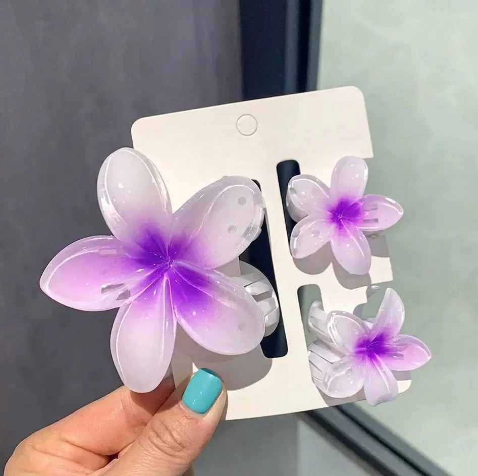 Pretty Purple Claw Clip Combo