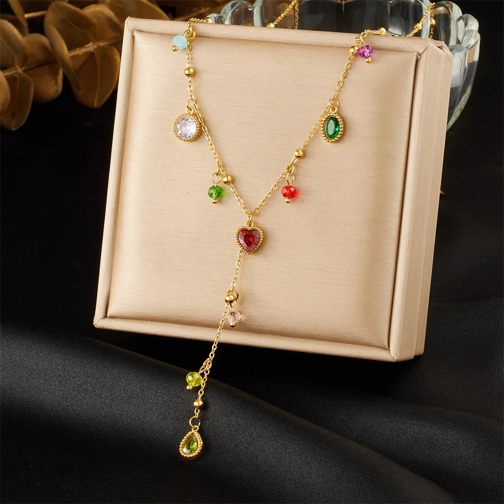 Prettycore Multicolour Y-necklace - Image 2