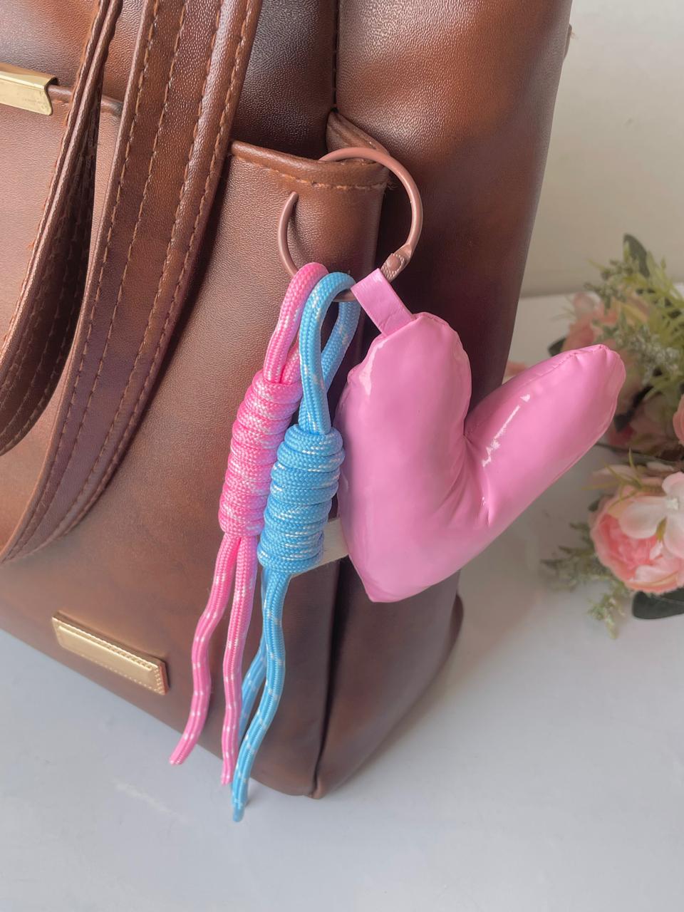 Puffy-Pastel Heart Bag Charm - Image 7