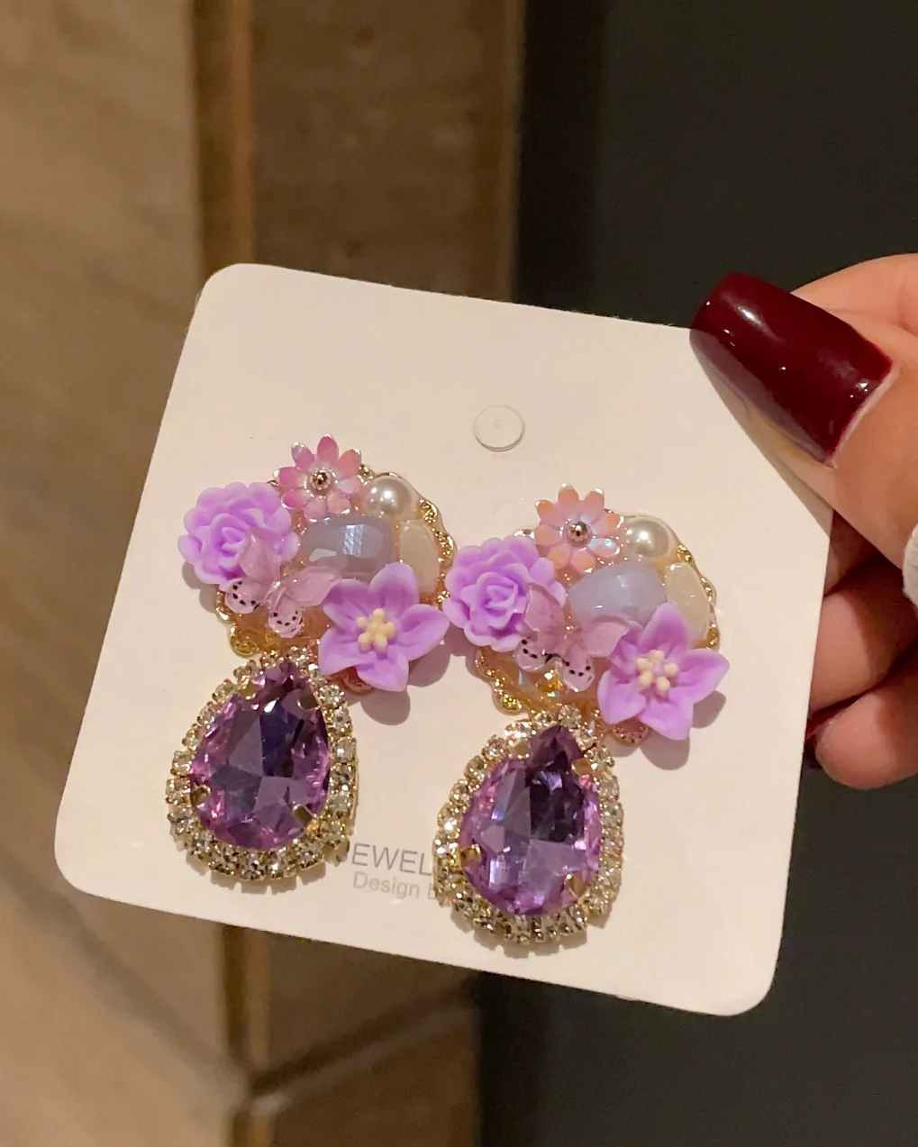 Purple Fantasy Earrings - Image 2