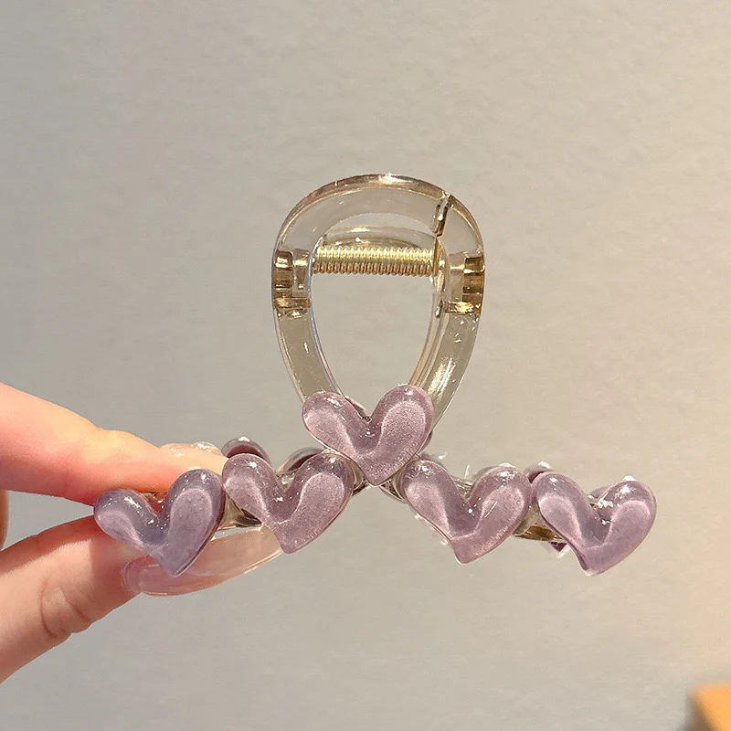 purple Love Claw Clip - Image 4