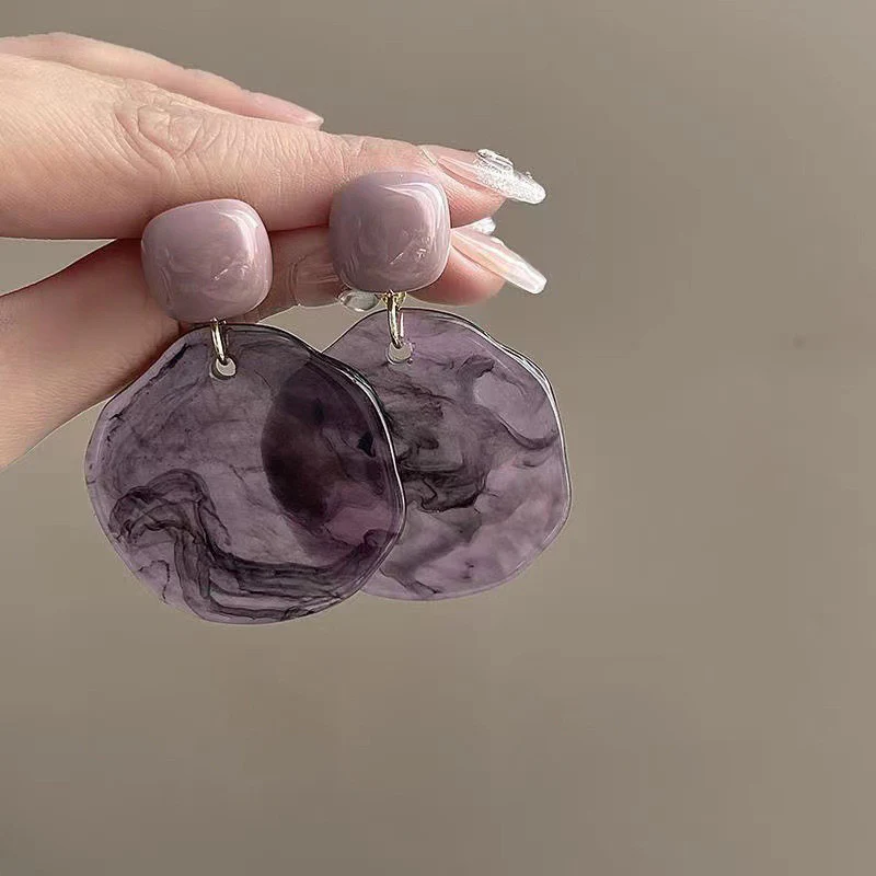 Purple Swirls Earrings - Image 2