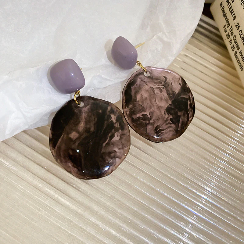 Purple Swirls Earrings - Image 3
