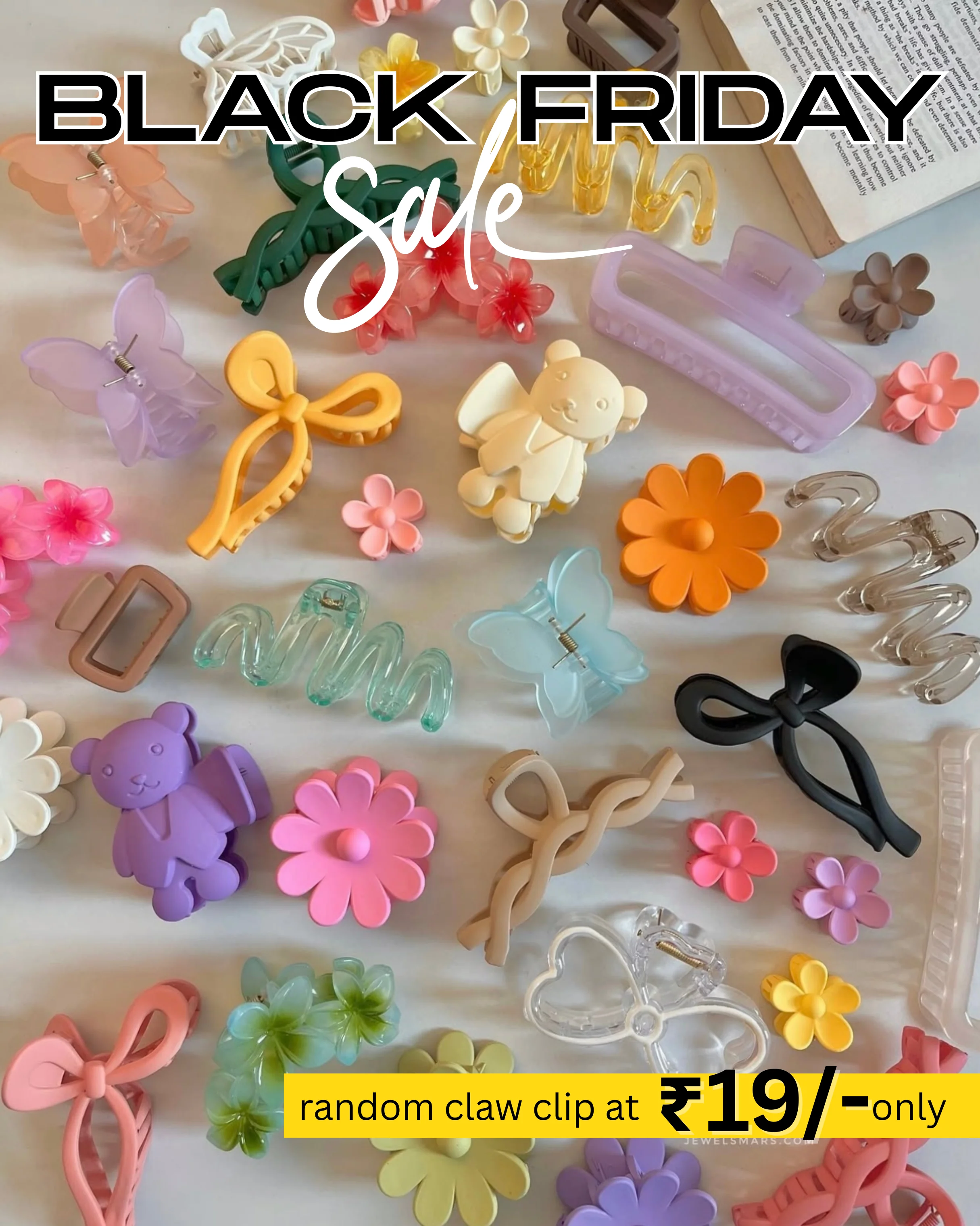 Random Hair Claw Clip - Image 3
