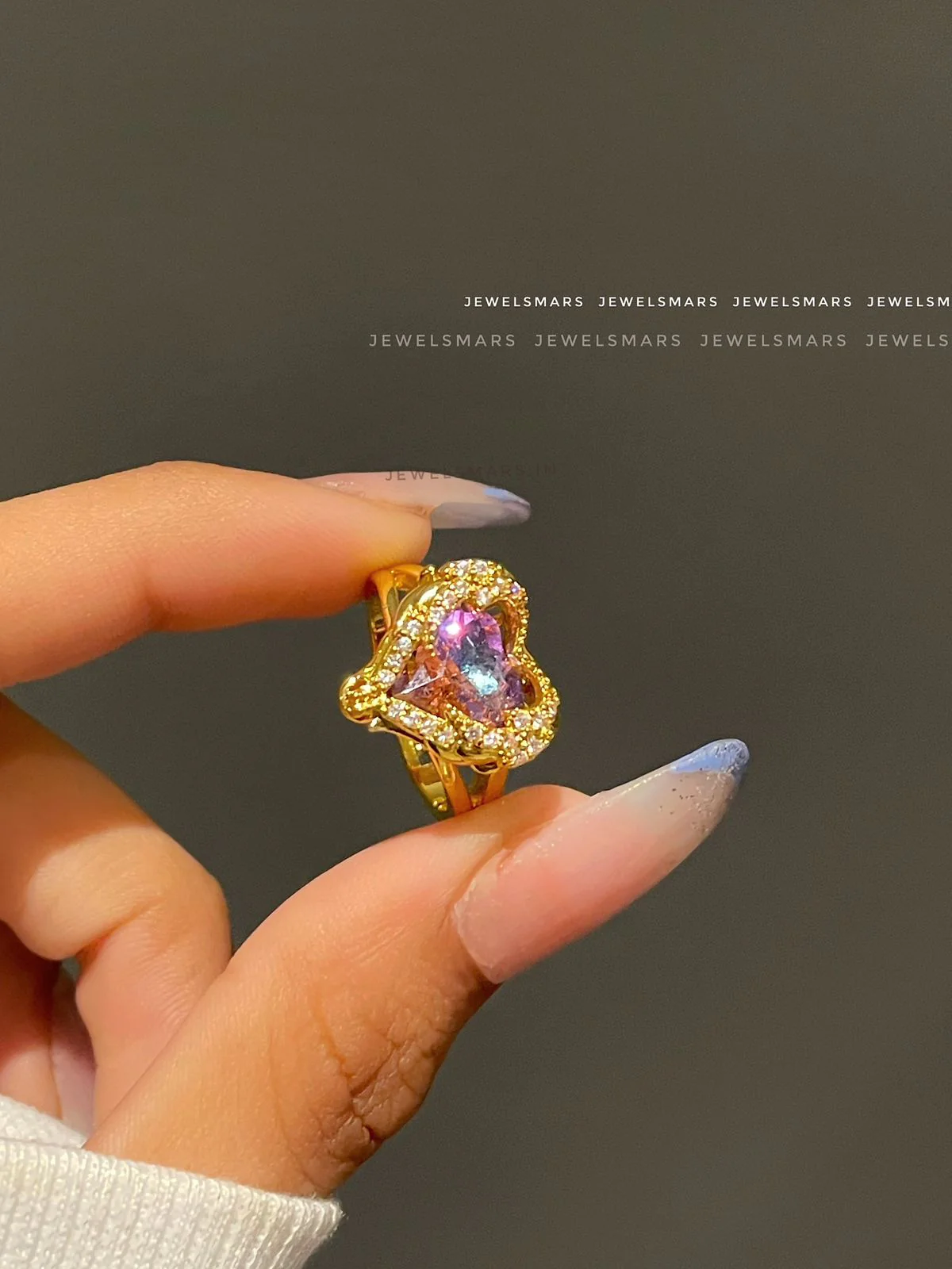 Rapunzel Lilac Heart Ring