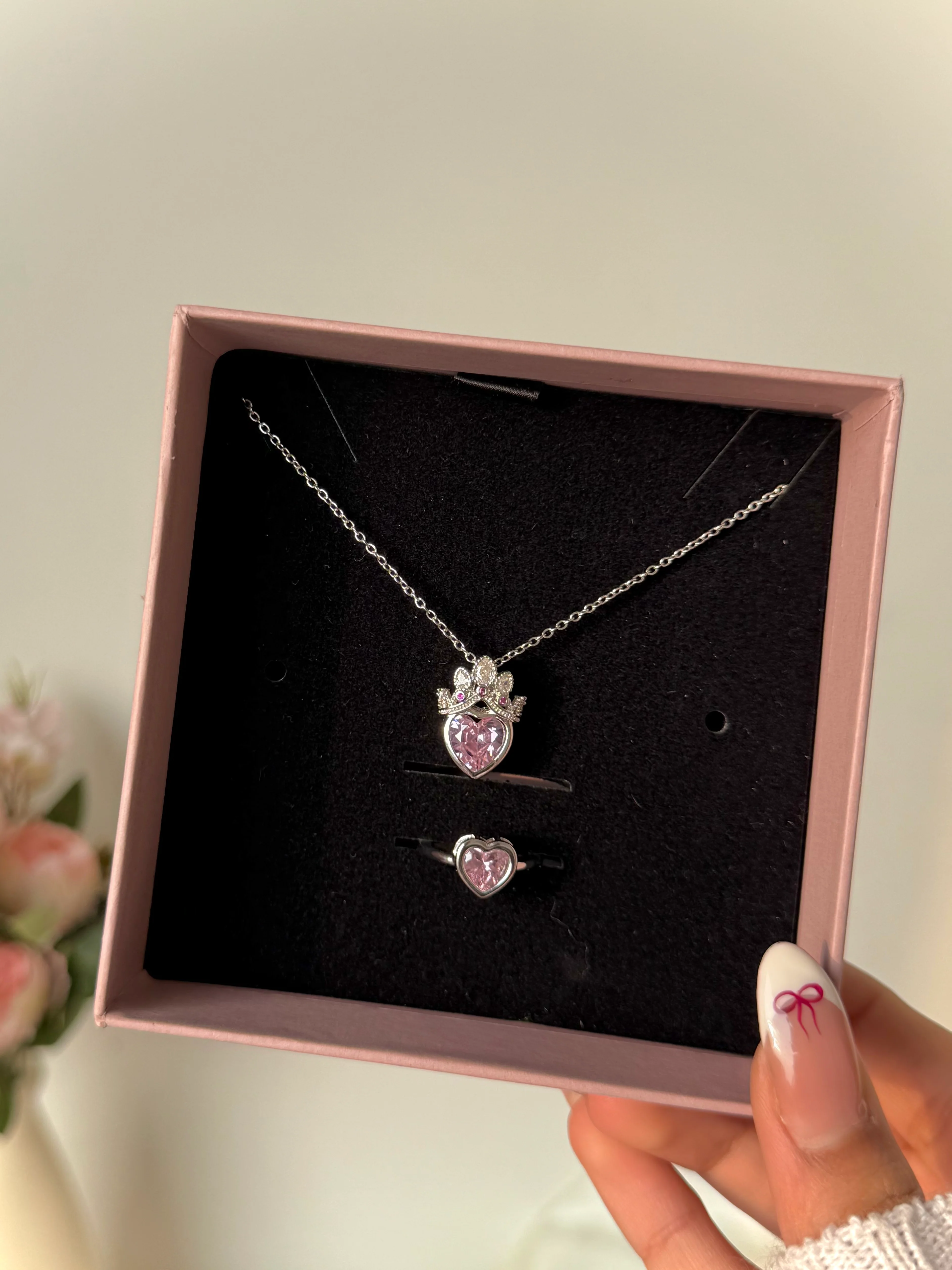 Rapunzel Princess Necklace with Ring Gift Box