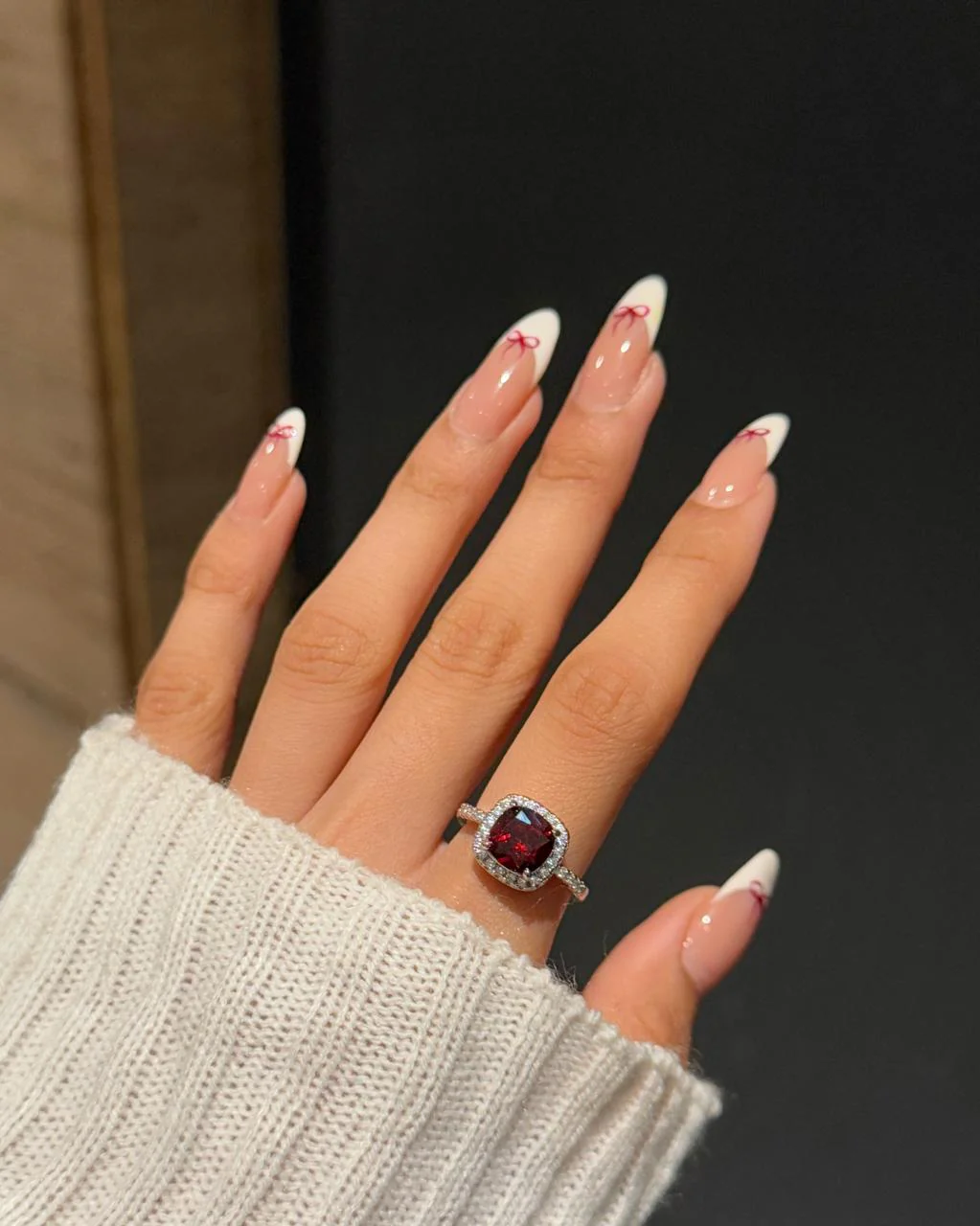 Red Love Solitaire Ring - Image 2