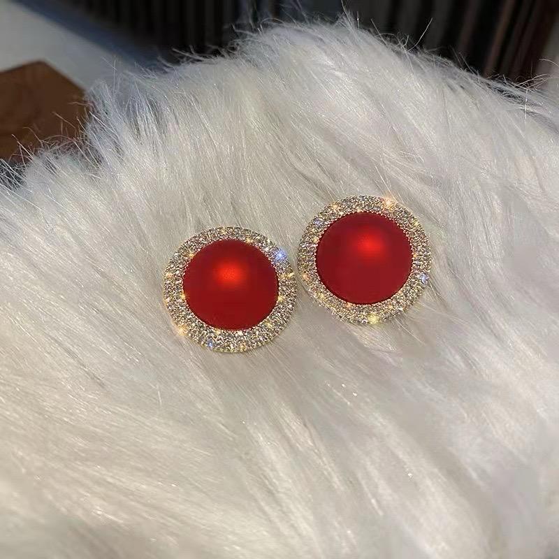 Red Party Earrings - Image 3