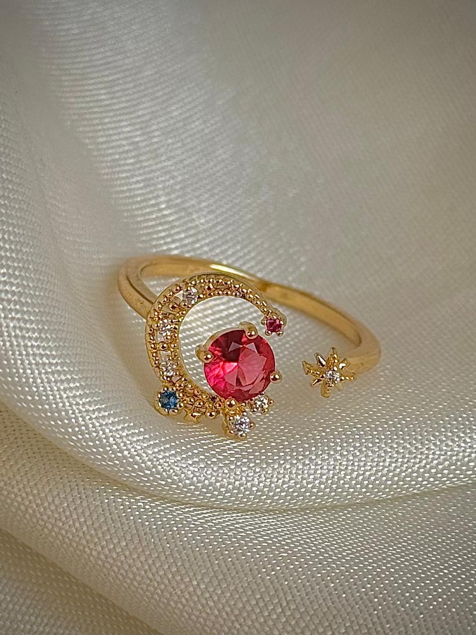 Red stardust Cosmic Ring - Image 2