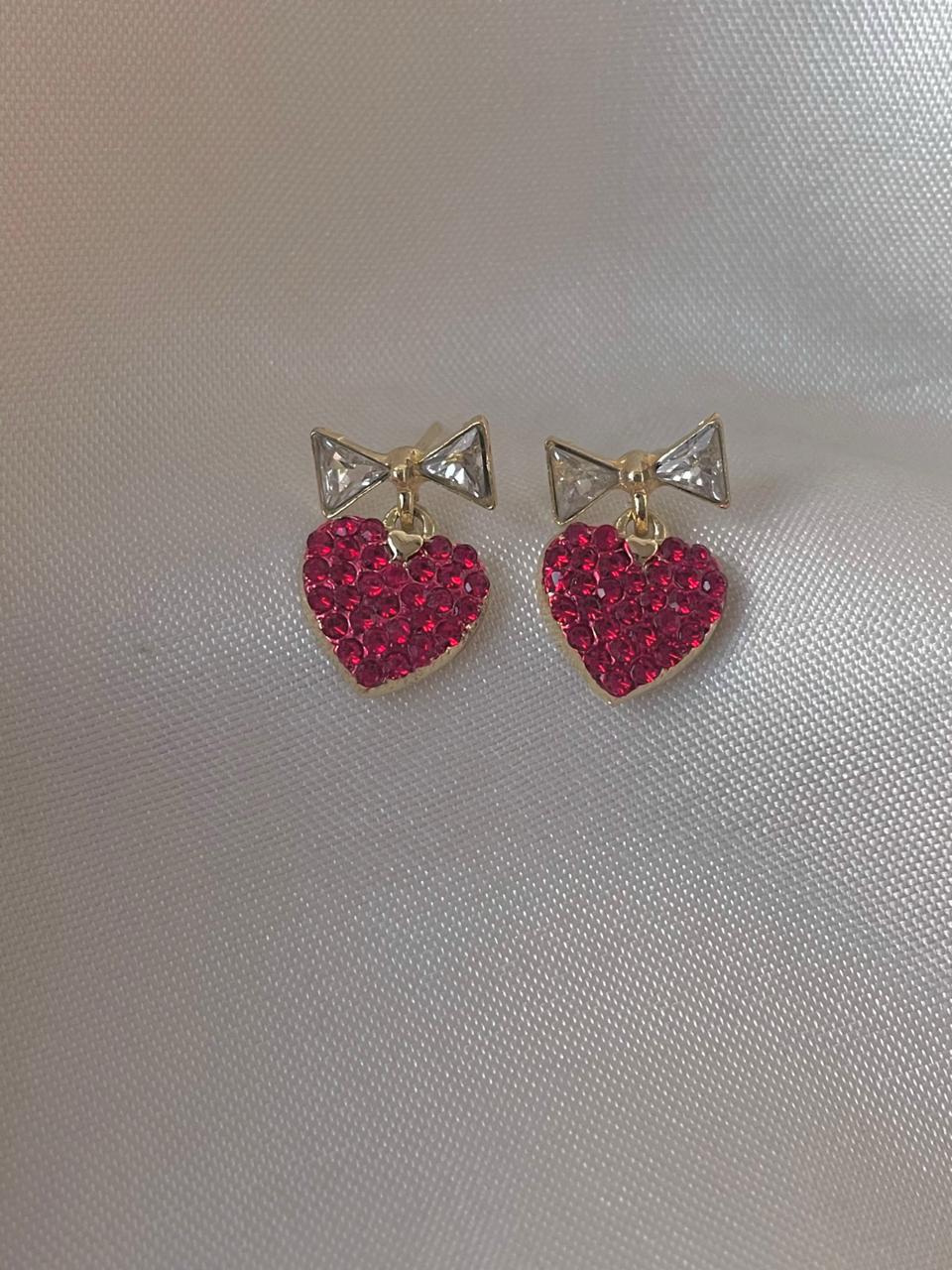 Red Velvet Love Earrings - Image 2