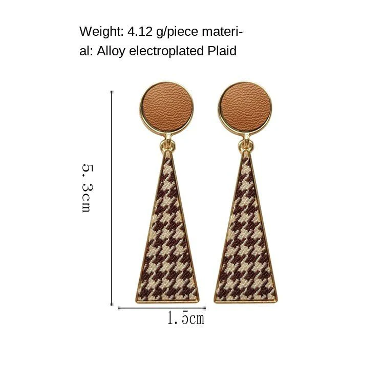 Retro Geometric Statement Earrings - Image 2