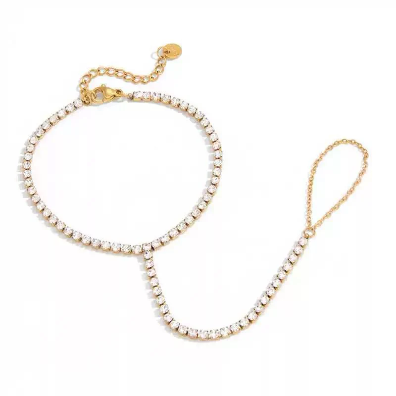 Rhinestone Moment! Hand Chain - Image 2