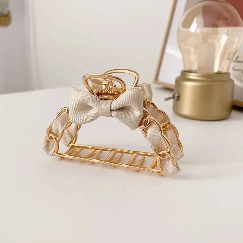 Ribbon Bow Metal Claw Clips - Image 6