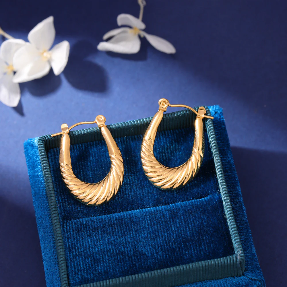 Rich vibes only! Gold Earrings - Image 3