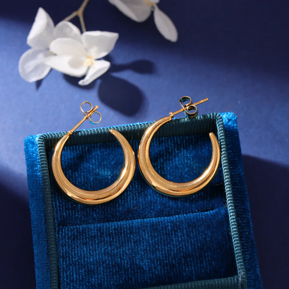 Rise n Shine Basic Hoop Earrings - Image 4