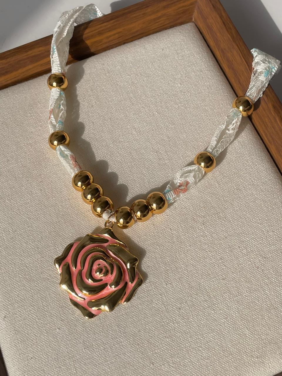 Rosetta Ribbon Necklace