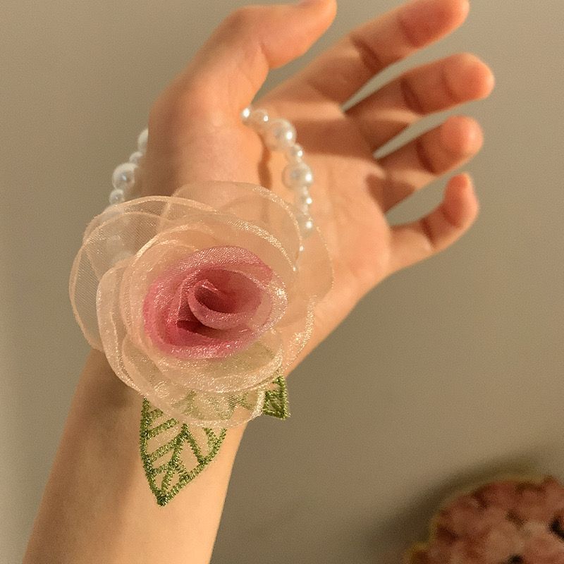 Rosette Pearls Hair Tie - Image 4