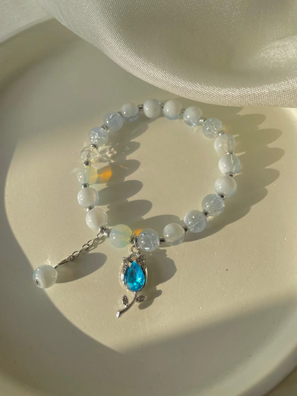 Rosie Rose Bracelet- blue - Image 2