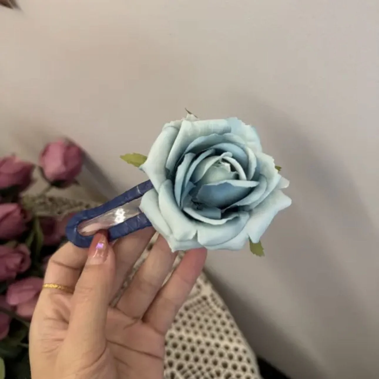 Rosy Dream Hair Clips - Image 8