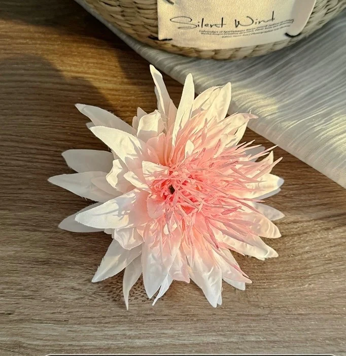 Rosy Whisper Floral Hair Clip - Image 2