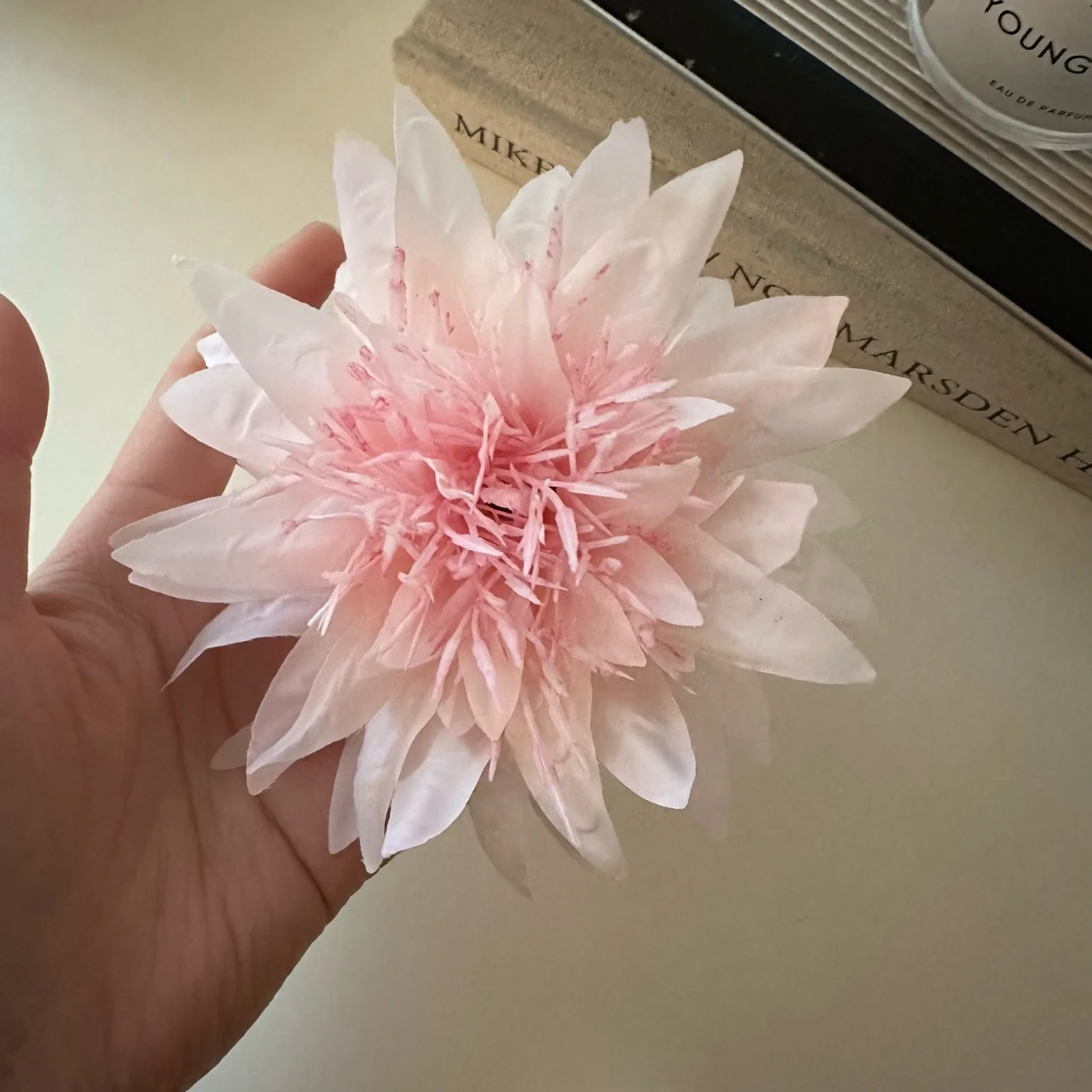 Rosy Whisper Floral Hair Clip - Image 4
