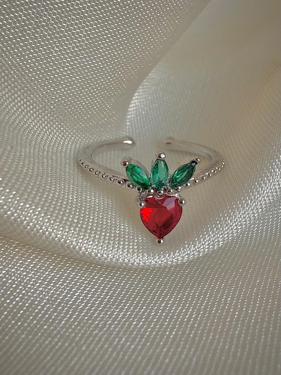 Ruby Darling Heart Ring - Image 2