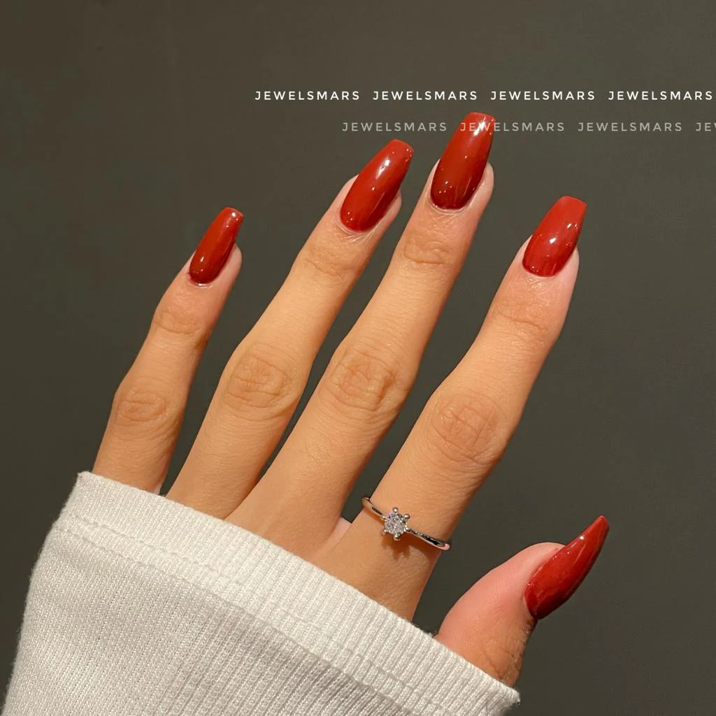 Ruby Minimal Promise Ring - Image 3