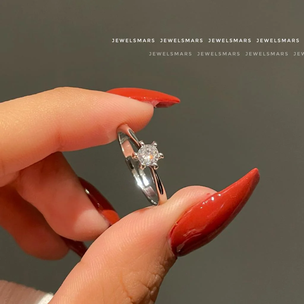 Ruby Minimal Promise Ring - Image 4
