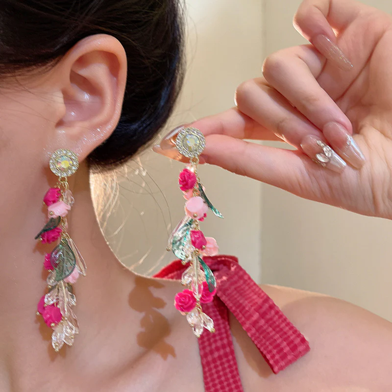 Sabrina Spring Tassel Earrings - Image 5