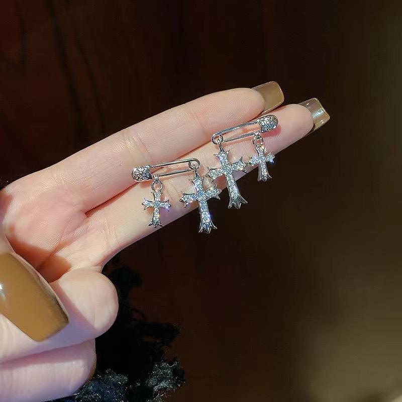 Safety in cross Earrings - Image 5