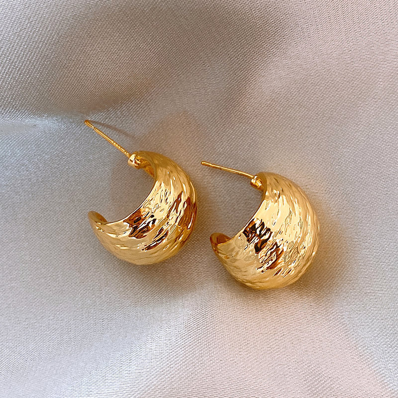 Saint Tropez Gold Hoop Earrings - Image 4