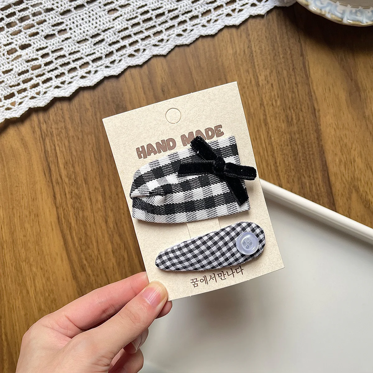 Salt n pepper Pinteresty Hair Clip - Image 2