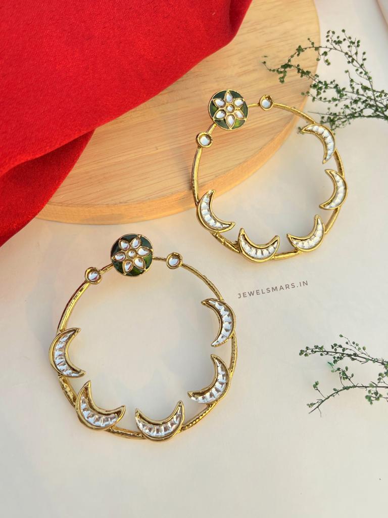 Sara Ali Khan Inspired Earrings- green - Image 2