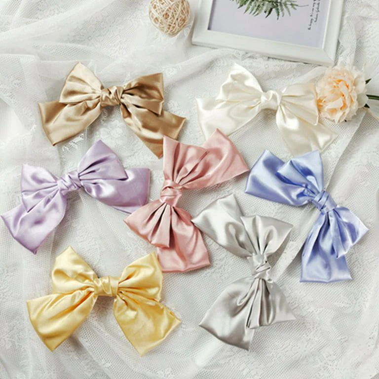 Satin Bow Hair Clips - Image 3