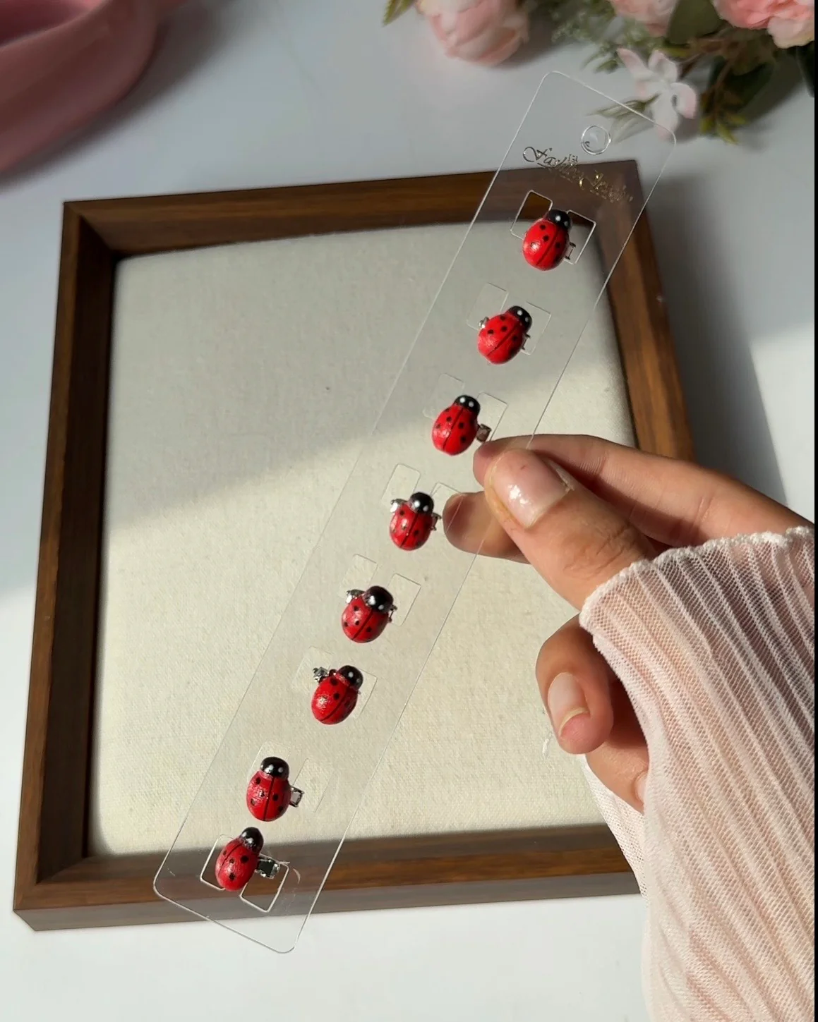 Cute LadyBug Mini Pins (pack of 8) - Image 5