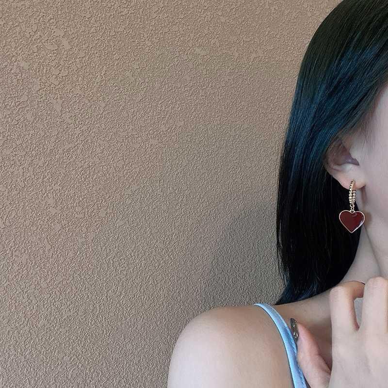 Scarlet Romance Heart Earrings - Image 4