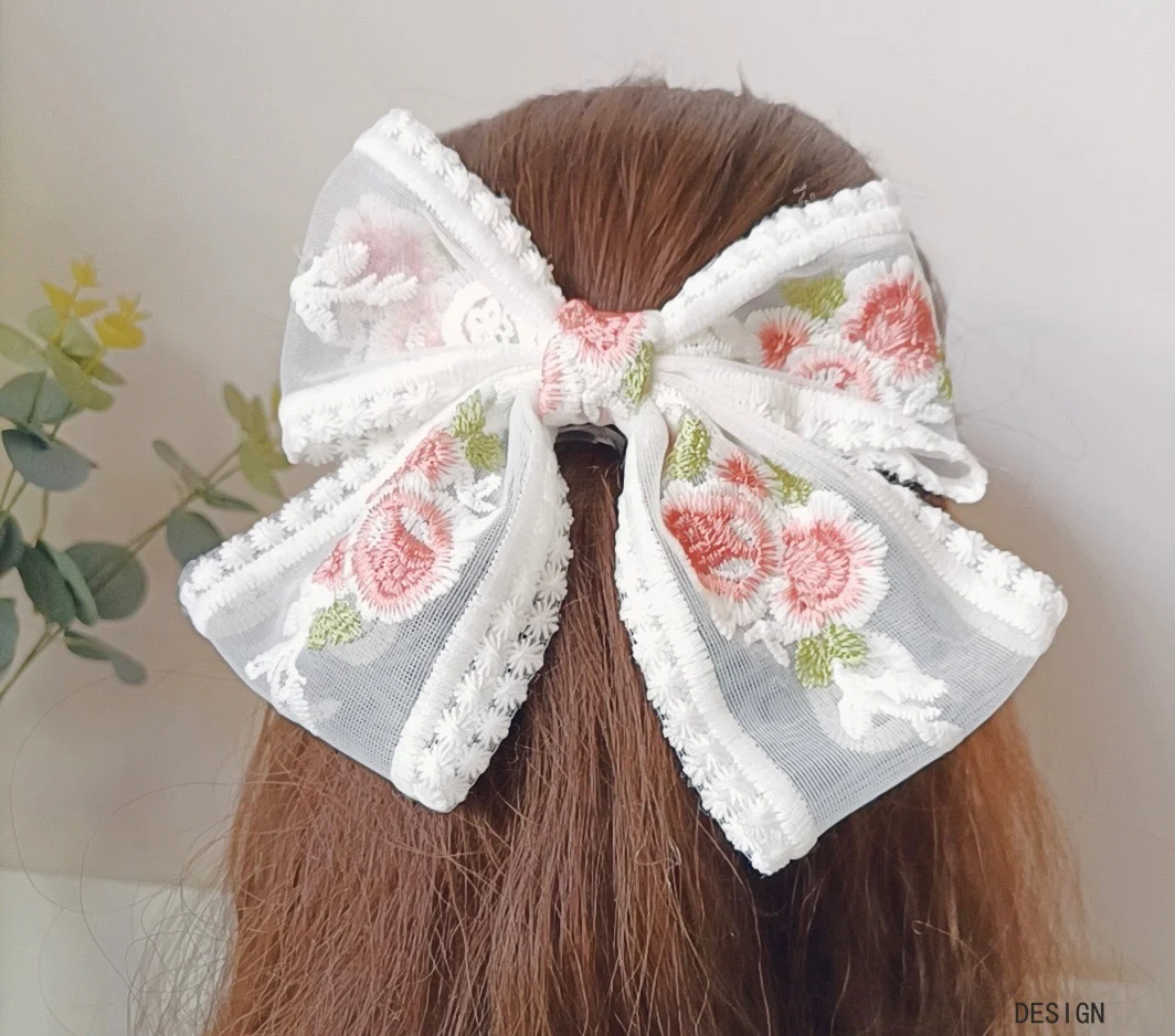 Señorita Blush Hair Bow - Image 2