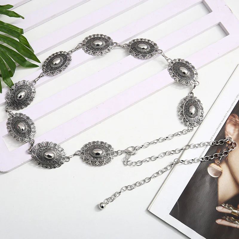 Seraphine Silver Vintage Waist Chain - Image 4